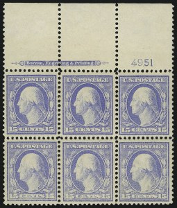 Sale 1093, Lot 193, 1910-13 Issue (Scott 374-382)