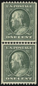 Sale 1093, Lot 197, 1910-13 Coils (Scott 384-396)