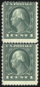 Sale 1093, Lot 287, 1914 Compound Perforations (Scott 423A-423D)