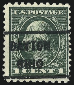 Sale 1093, Lot 291, 1914 Compound Perforations (Scott 423A-423D)