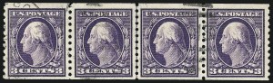 Sale 1093, Lot 329, 1914 Coils (Scott 441-447)