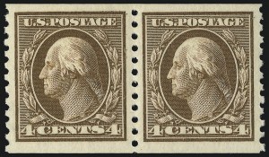 Sale 1093, Lot 331, 1914 Coils (Scott 441-447)