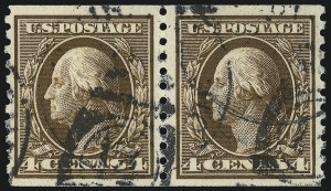 Sale 1093, Lot 334, 1914 Coils (Scott 441-447)