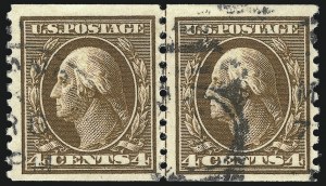 Sale 1093, Lot 335, 1914 Coils (Scott 441-447)