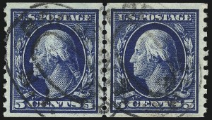 Sale 1093, Lot 339, 1914 Coils (Scott 441-447)