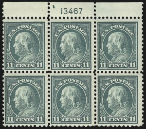 Sale 1093, Lot 476, 1917-19 Perf 10 on One Side Varieties (Scott 506a-512b)