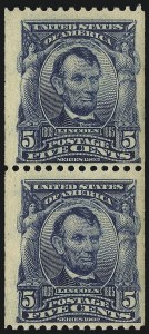 Sale 1093, Lot 48, 1906-08 Imperforates and Coils, 1903 Shield Issue (Scott 314H-322)