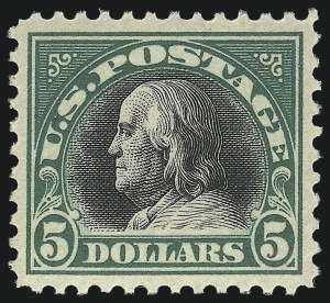 Sale 1093, Lot 489, 1917-18 Double Line Wmk and Bi-Color Issues (Scott 519-524)
