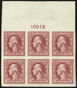 Sale 1093, Lot 492, 1918-21 Offset, Rotary and Bi-Colored Issues (Scott 525-547)