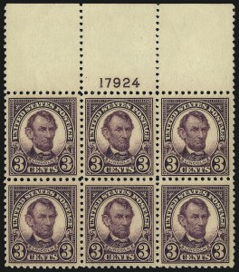 Sale 1093, Lot 524, 1922-25 Issue (Scott 551-573)