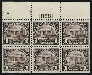 Sale 1093, Lot 533, 1922-25 Issue (Scott 551-573)