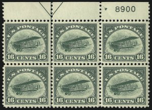 Sale 1093, Lot 580, Air Post Issues, including 24c Jenny Invert (C1-C76a, C3a)