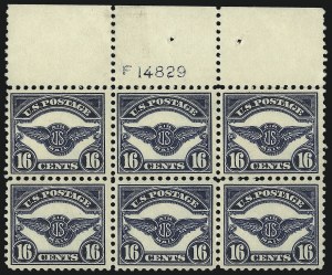 Sale 1093, Lot 587, Air Post Issues, including 24c Jenny Invert (C1-C76a, C3a)