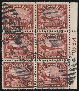 Sale 1093, Lot 590, Air Post Issues, including 24c Jenny Invert (C1-C76a, C3a)