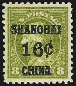 Sale 1094, Lot 126, Offices in China (Scott K1-K18)