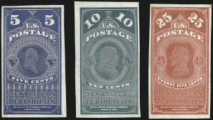 Sale 1094, Lot 164, Newspapers & Periodicals: 1865 Issue and 1875 Reprints (Scott PR1-PR7)