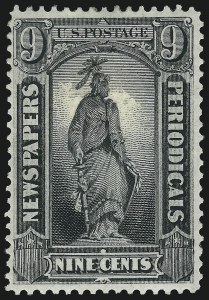 Sale 1094, Lot 172, Newspapers & Periodicals: 1875 Issue (Scott PR9-PR32)