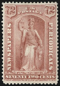 Sale 1094, Lot 177, Newspapers & Periodicals: 1875 Issue (Scott PR9-PR32)