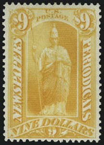 Sale 1094, Lot 188, Newspapers & Periodicals: 1875 Issue (Scott PR9-PR32)