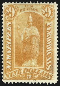 Sale 1094, Lot 189, Newspapers & Periodicals: 1875 Issue (Scott PR9-PR32)