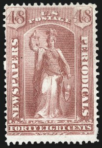 Sale 1094, Lot 213, Newspapers & Periodicals: 1875 Continental Special Printing (Scott PR33-PR48)
