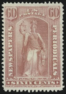Sale 1094, Lot 214, Newspapers & Periodicals: 1875 Continental Special Printing (Scott PR33-PR48)