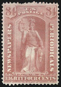 Sale 1094, Lot 219, Newspapers & Periodicals: 1875 Continental Special Printing (Scott PR33-PR48)