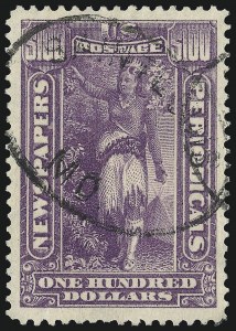 Sale 1094, Lot 262, Newspapers & Periodicals: 1895-97 Issues and Group Lots (Scott PR102-PR125)