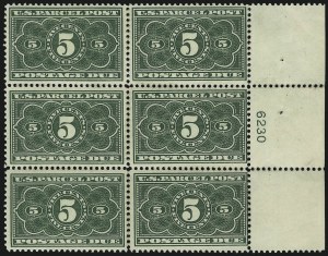 Sale 1094, Lot 307, Parcel Post Postage Due and Special Handling (Scott JQ1-JQ5, QE1-QE4)