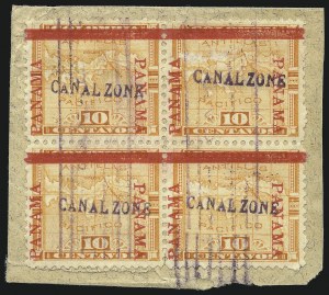 Sale 1094, Lot 354, United States Possessions: Canal Zone