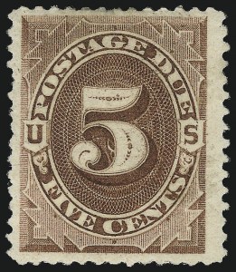 Sale 1094, Lot 45, Postage Due: 1879-91 Issues (Scott J1-J28)
