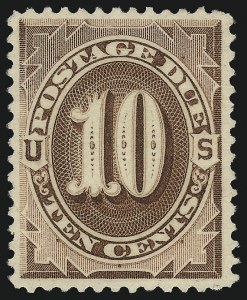 Sale 1094, Lot 46, Postage Due: 1879-91 Issues (Scott J1-J28)