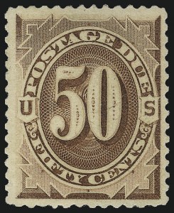 Sale 1094, Lot 48, Postage Due: 1879-91 Issues (Scott J1-J28)