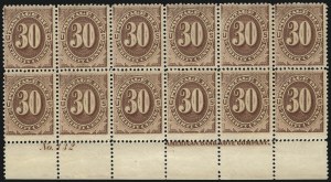 Sale 1094, Lot 57, Postage Due: 1879-91 Issues (Scott J1-J28)