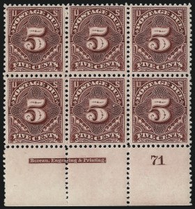 Sale 1094, Lot 76, Postage Due: 1894-1912 Issues (Scott J29-J50)
