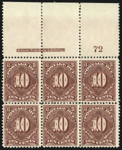 Sale 1094, Lot 77, Postage Due: 1894-1912 Issues (Scott J29-J50)