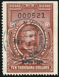 Sale 1096, Lot 1000, 1898 Spanish-American War, Documentary, Proprietary Revenue Issues