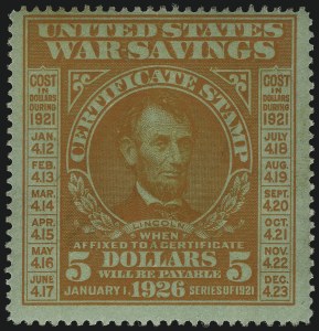 Sale 1096, Lot 1045, Savings Stamps