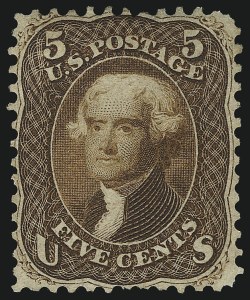 Sale 1096, Lot 108, 1861 First Designs and Colors (Scott 55-62B)