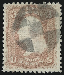 Sale 1096, Lot 162, 1867-68 Grilled Issue, A-Z Grills (Scott 79-85E)