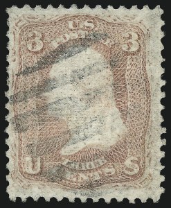 Sale 1096, Lot 165, 1867-68 Grilled Issue, A-Z Grills (Scott 79-85E)