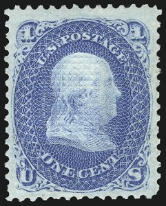 Sale 1096, Lot 168, 1867-68 Grilled Issue, E-F Grills (Scott 86-101)