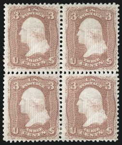 Sale 1096, Lot 172, 1867-68 Grilled Issue, E-F Grills (Scott 86-101)