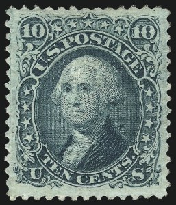 Sale 1096, Lot 173, 1867-68 Grilled Issue, E-F Grills (Scott 86-101)