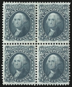 Sale 1096, Lot 185, 1867-68 Grilled Issue, E-F Grills (Scott 86-101)