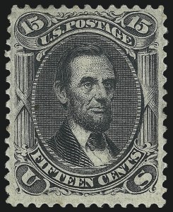 Sale 1096, Lot 188, 1867-68 Grilled Issue, E-F Grills (Scott 86-101)