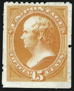 Sale 1096, Lot 319, 1875 Continental Bank Note Co. Hard Paper Special Printing (Scott 167-177, 180)