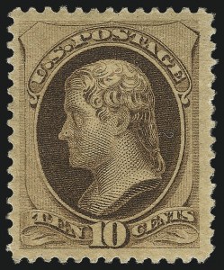 Sale 1096, Lot 334, 1879 American Bank Note Co. Issue (Scott 182-191)