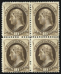 Sale 1096, Lot 335, 1879 American Bank Note Co. Issue (Scott 182-191)