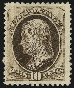 Sale 1096, Lot 349, 1880-85 American Bank Note Co. Soft Paper Special Printing (Scott 192-205C, 211D)